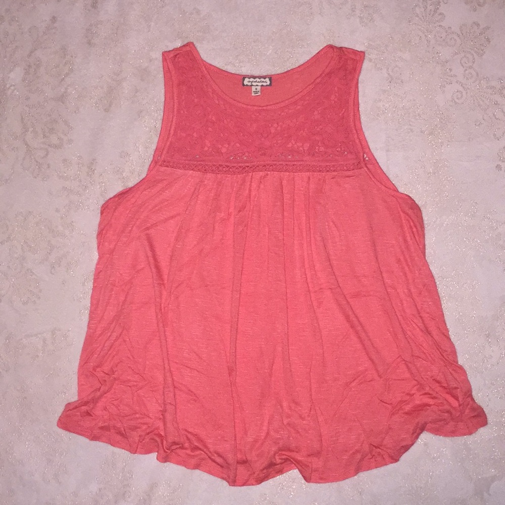 Flowy orange tank top